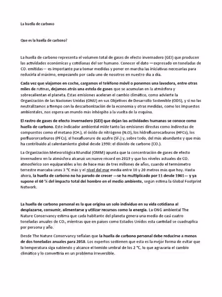 Entendiendo tu Huella de Carbono: Datos Clave para un Futuro Sostenible