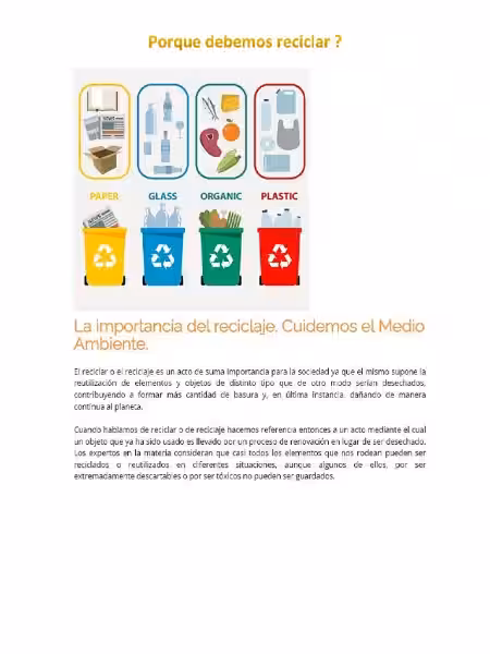 La Importancia Vital del Reciclaje